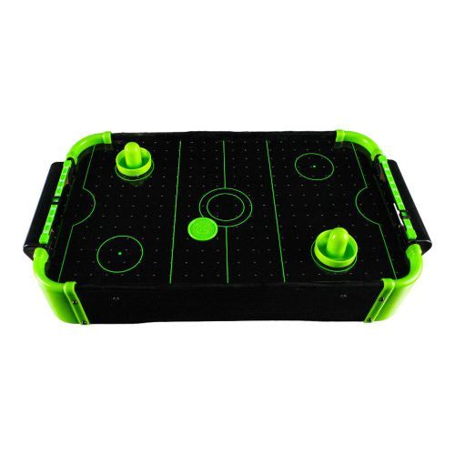 Funtime Gifts Neon Tabletop Air Hockey Game, 20 Inch