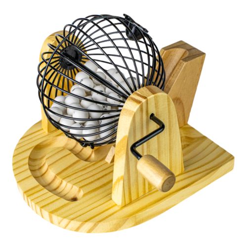 Classic Wooden Bingo Set with Colorful Accessories