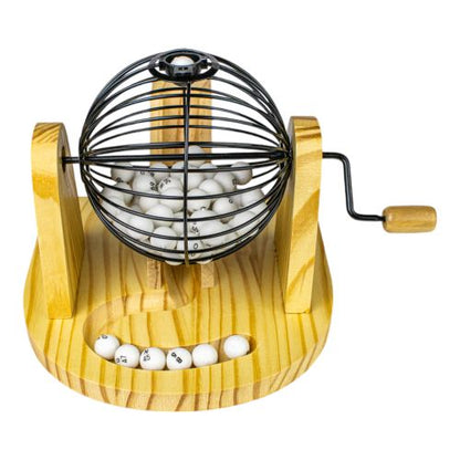 Classic Wooden Bingo Set with Colorful Accessories