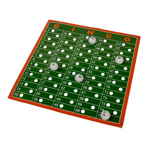 Classic Wooden Bingo Set with Colorful Accessories