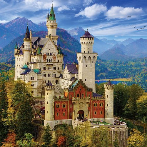 Neuschwanstein Castle Enchanting Scenery Jigsaw Puzzle - 1000 pc