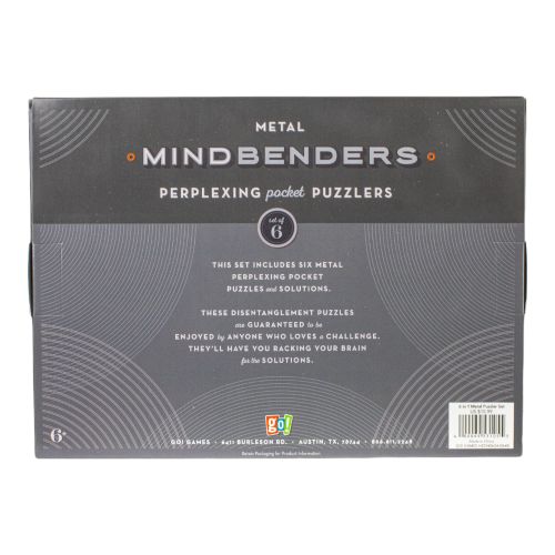 6 in 1 Metal Puzzler Set