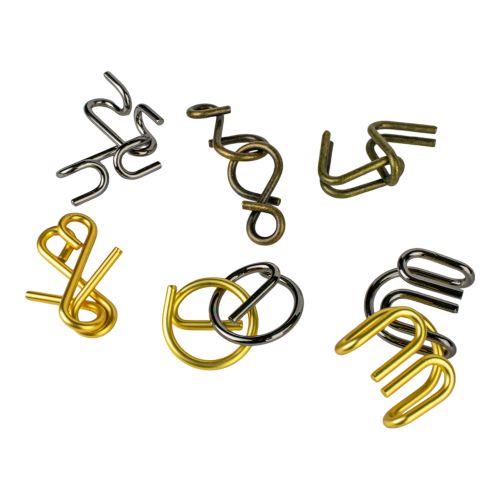 6 in 1 Metal Puzzler Set