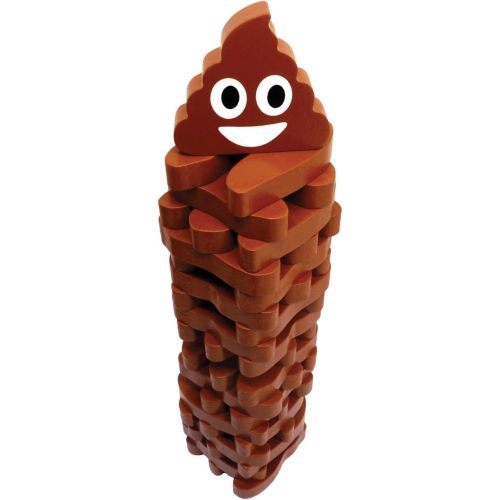 Stack the Poops Wooden Tower Game - Family Fun with a Twist