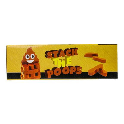 Stack the Poops Wooden Tower Game - Family Fun with a Twist