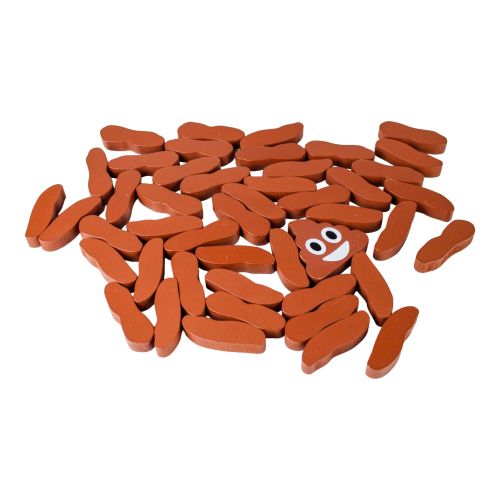 Stack the Poops Wooden Tower Game - Family Fun with a Twist