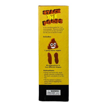 Stack the Poops Wooden Tower Game - Family Fun with a Twist