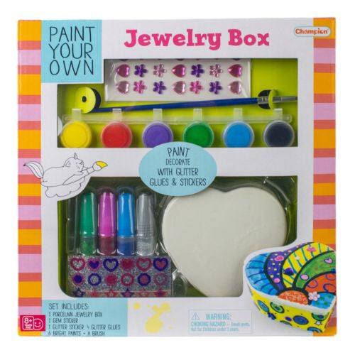 Creative Studio Heart-Shaped DIY Jewelry Box Painting Kit