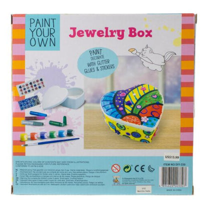 Creative Studio Heart-Shaped DIY Jewelry Box Painting Kit