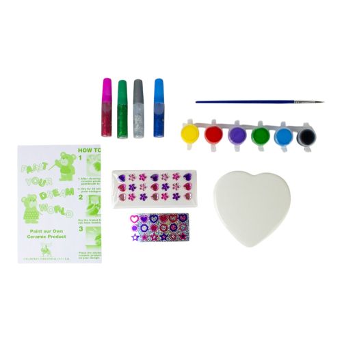 Creative Studio Heart-Shaped DIY Jewelry Box Painting Kit