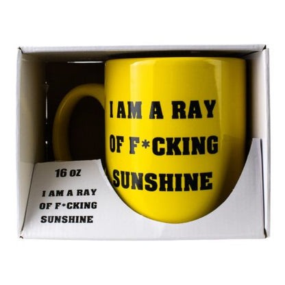 Yellow Ray of Sunshine 16 oz Boxed Mug