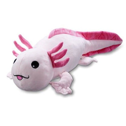 Snoozimals 20-inch Plush Lola the Axolotl - Vibrant Pink