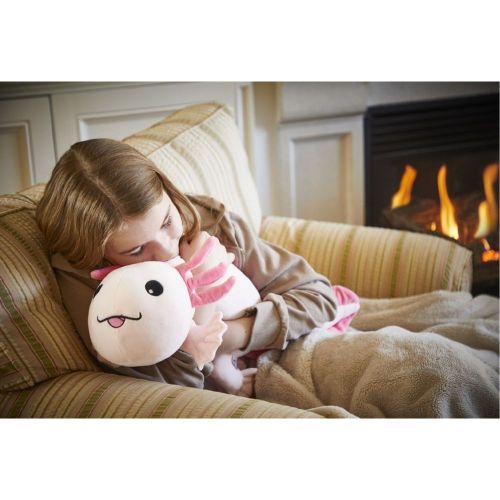 Snoozimals 20-inch Plush Lola the Axolotl - Vibrant Pink