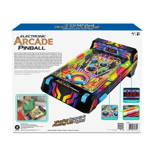 Neon Series Electronic Arcade Pinball Game with LED Lights and