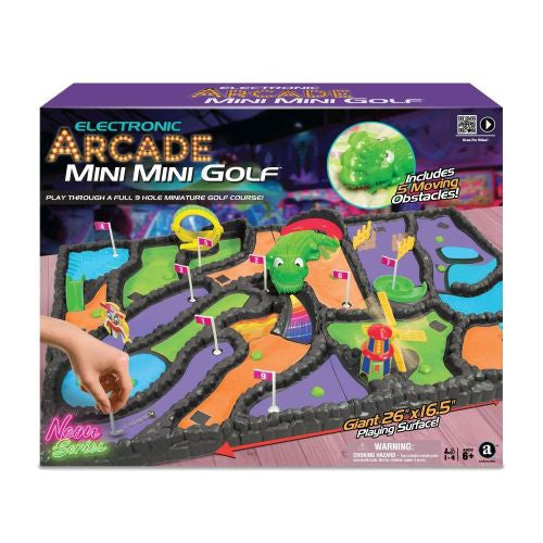 Neon Series Electronic Arcade Mini Golf Game Set