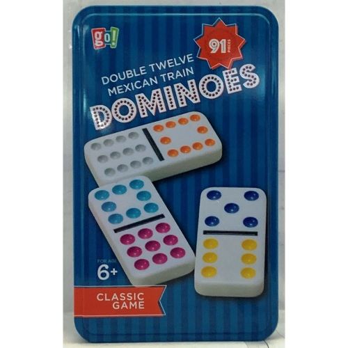 Go! Toys Classic Double 12 Mexican Train Dominoes Set