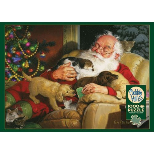 Cobble Hill Santa's Quiet Time Jigsaw Puzzle - 1000 pc