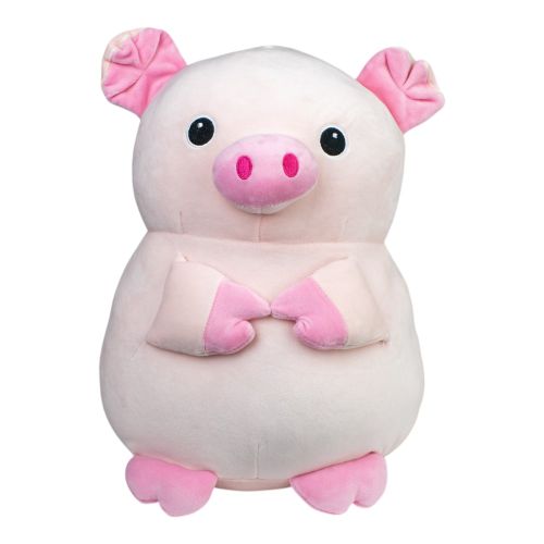 Kobioto 12 inch Supersoft Piggy Plush - Charming Bowtie