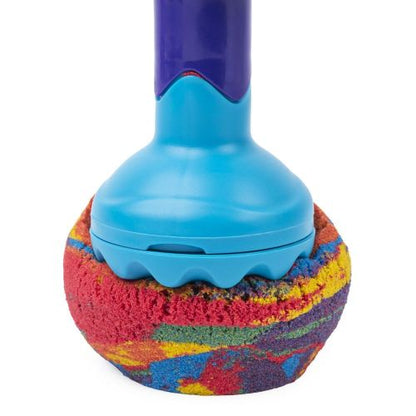 Kinetic Sand Rainbow Mix n Stack Set - Colorful Sculpting Kit
