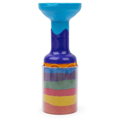 Kinetic Sand Rainbow Mix n Stack Set - Colorful Sculpting Kit