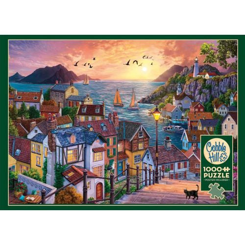 Coastal Town Sunset 1000pc Puzzle