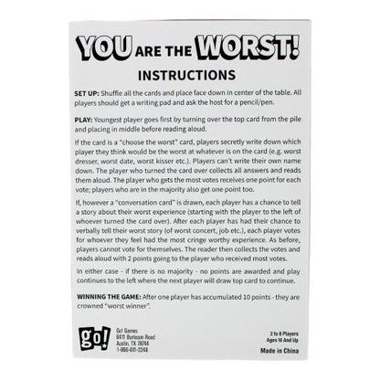 You Are The Worst Game - Hilarious Party Fun