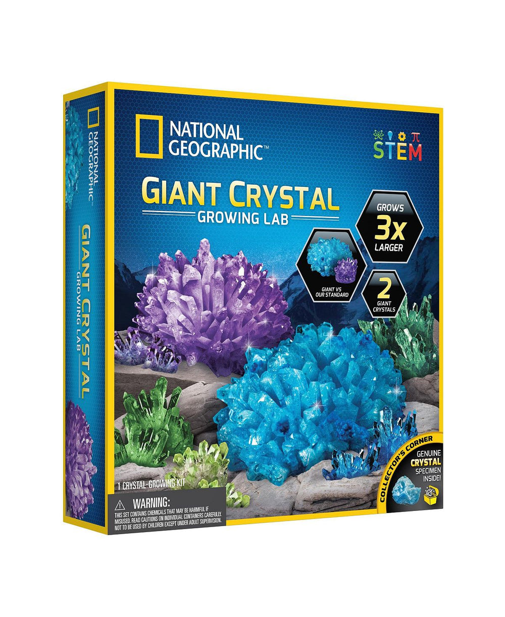 National Geographic Giant Crystal Growing Lab Kit ‚Äì Blue & Purple