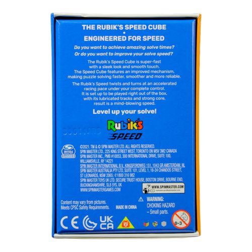 Spin Master Rubik's 3x3 Speed Cube - Blitz Your Brain!