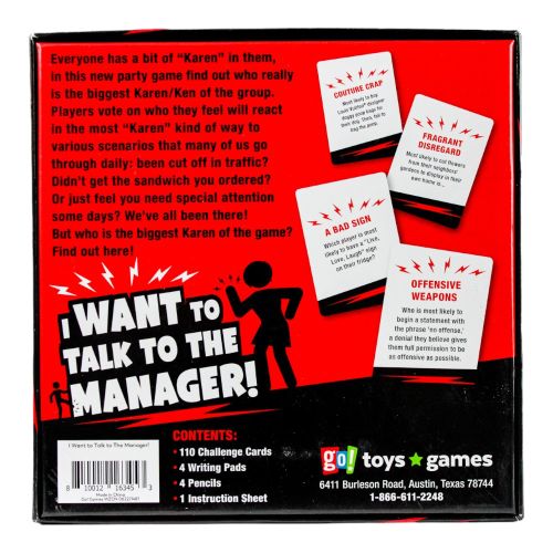I Want To Talk To The Manager! Hilarious Scenario Game