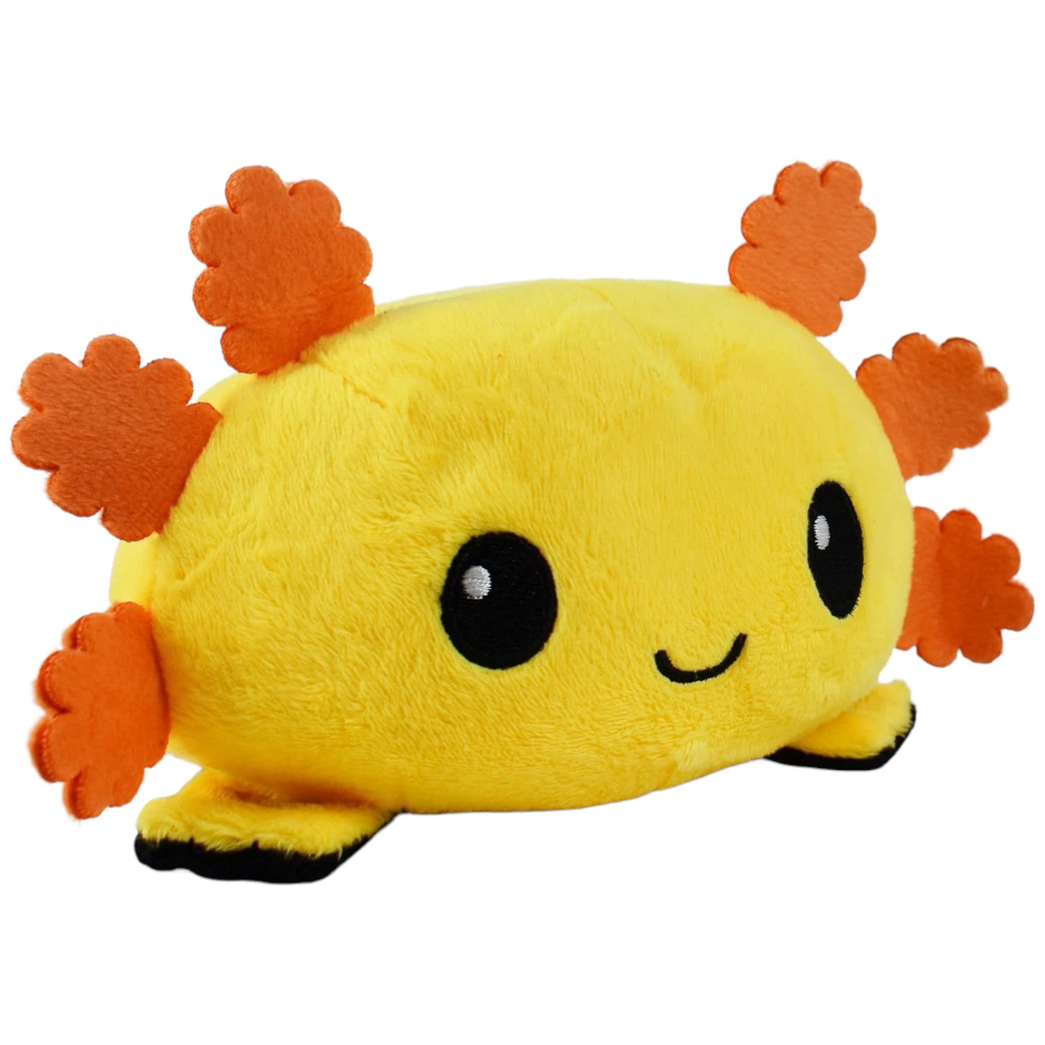 TeeTurtle Reversible Axolotl Plushie - Dual Mood Yellow and Black ...