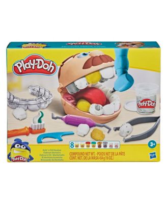 Play-Doh Drill 'n Fill Dentist Toy Set with Dental Tools and Non-Toxic Dough