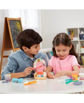 Play-Doh Drill 'n Fill Dentist Toy Set with Dental Tools and Non-Toxic Dough