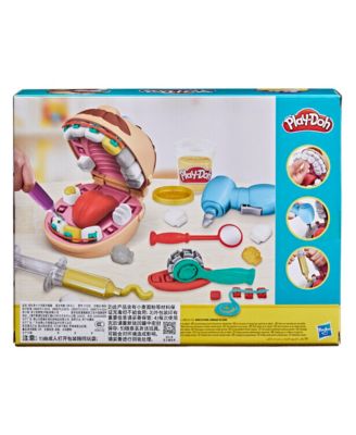 Play-Doh Drill 'n Fill Dentist Toy Set with Dental Tools and Non-Toxic Dough