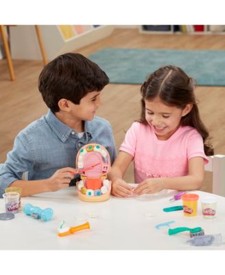 Play-Doh Drill 'n Fill Dentist Toy Set with Dental Tools and Non-Toxic Dough