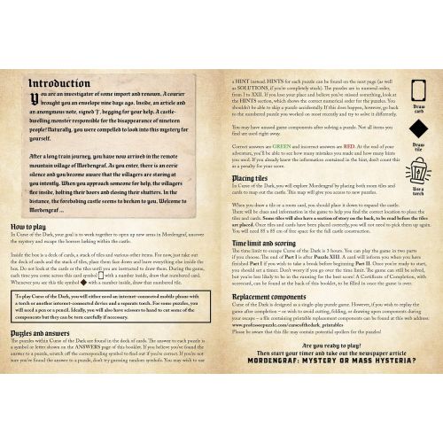 Curse of The Dark Escape Room Game