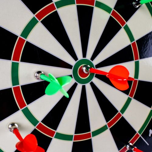Magnetic Marvel 16-Inch Dartboard with Safe Darts
