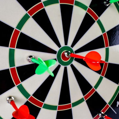 Magnetic Marvel 16-Inch Dartboard with Safe Darts