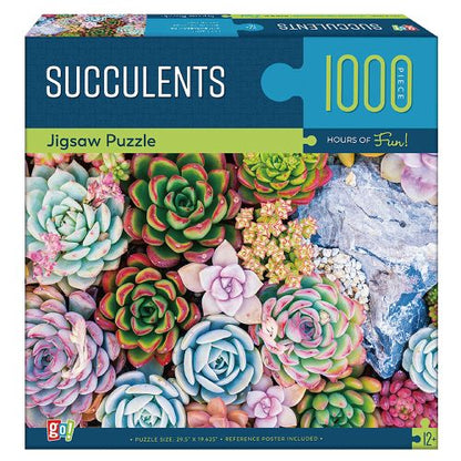 GC Games Vibrant Succulents Jigsaw Puzzle - 1000 pc