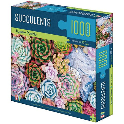 GC Games Vibrant Succulents Jigsaw Puzzle - 1000 pc