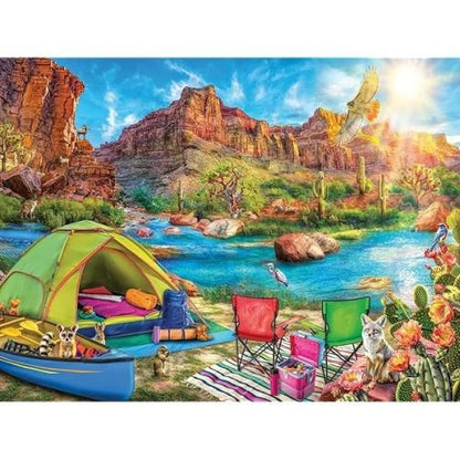 Ravensburger Canyon Camping Scenic Jigsaw Puzzle - 1500 pc