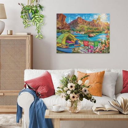 Ravensburger Canyon Camping Scenic Jigsaw Puzzle - 1500 pc
