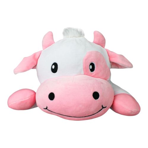 Snoozimals 20in Pink Cow Plush