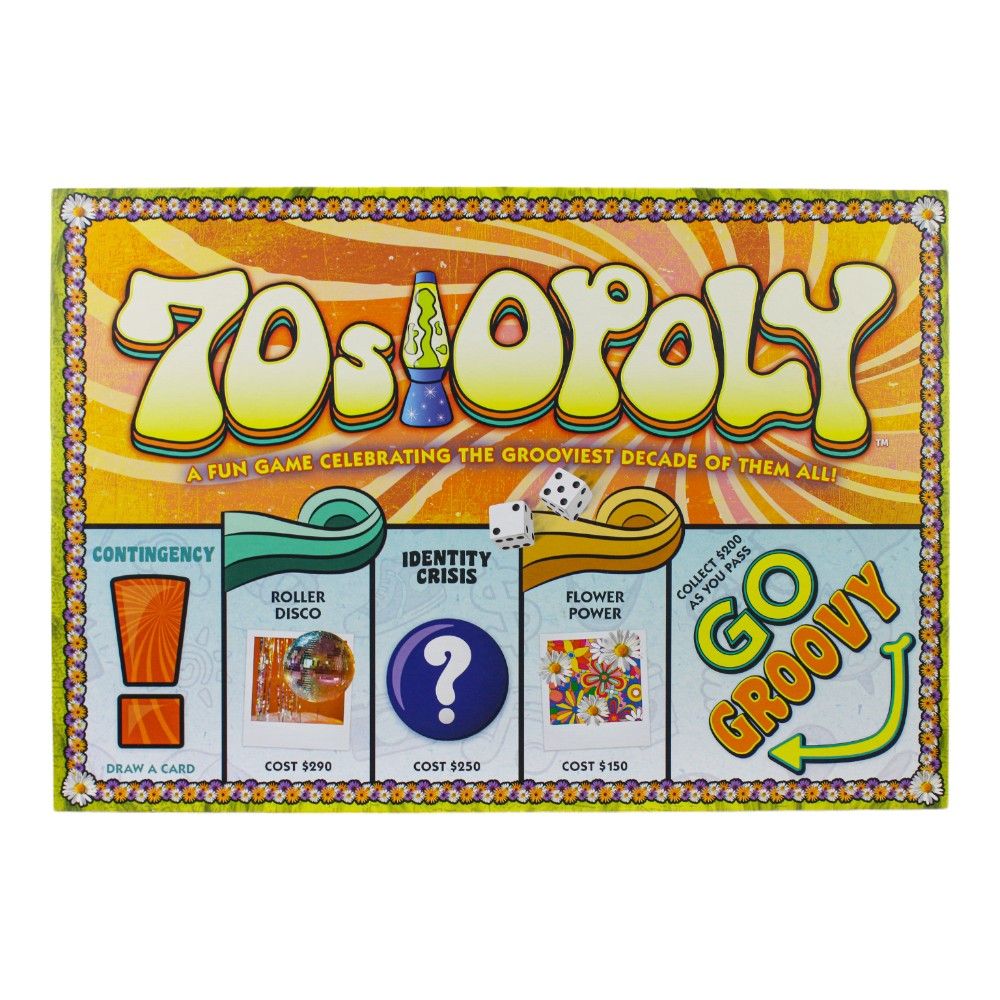 70s Opoly Nostalgic Board Game – Relive the Disco Decade – Toys