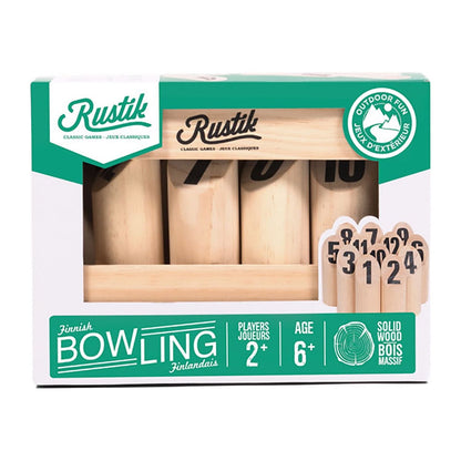 Rustik Finnish Bowling Outdoor Skill Game Set