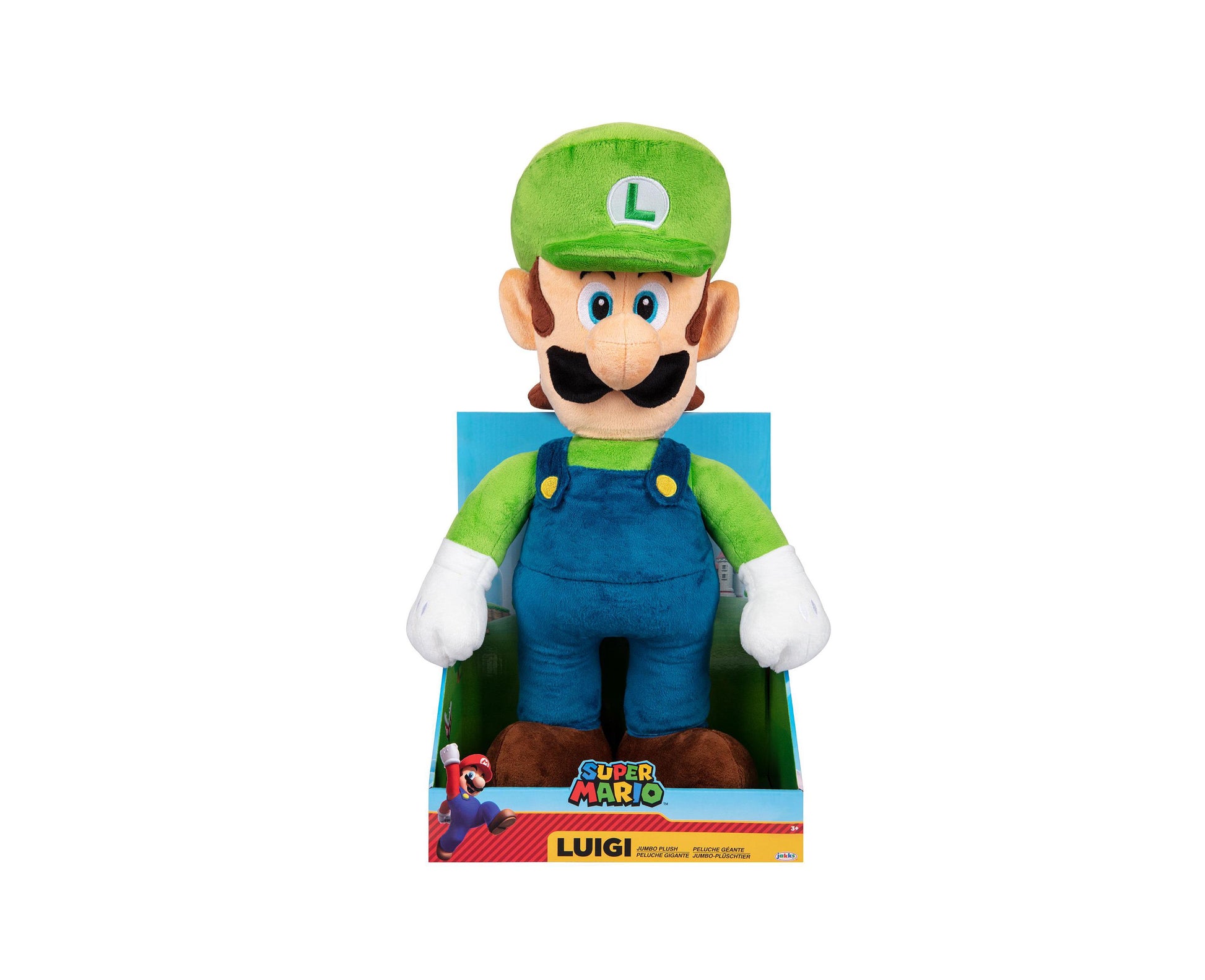 Nintendo 20 inch Jumbo Plush Luigi Super Soft Cuddly Toy – Toys