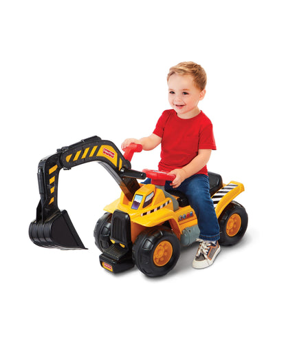 Fisher-Price Big Action Dig N' Ride - Motorized Ride-On with Realistic Sounds