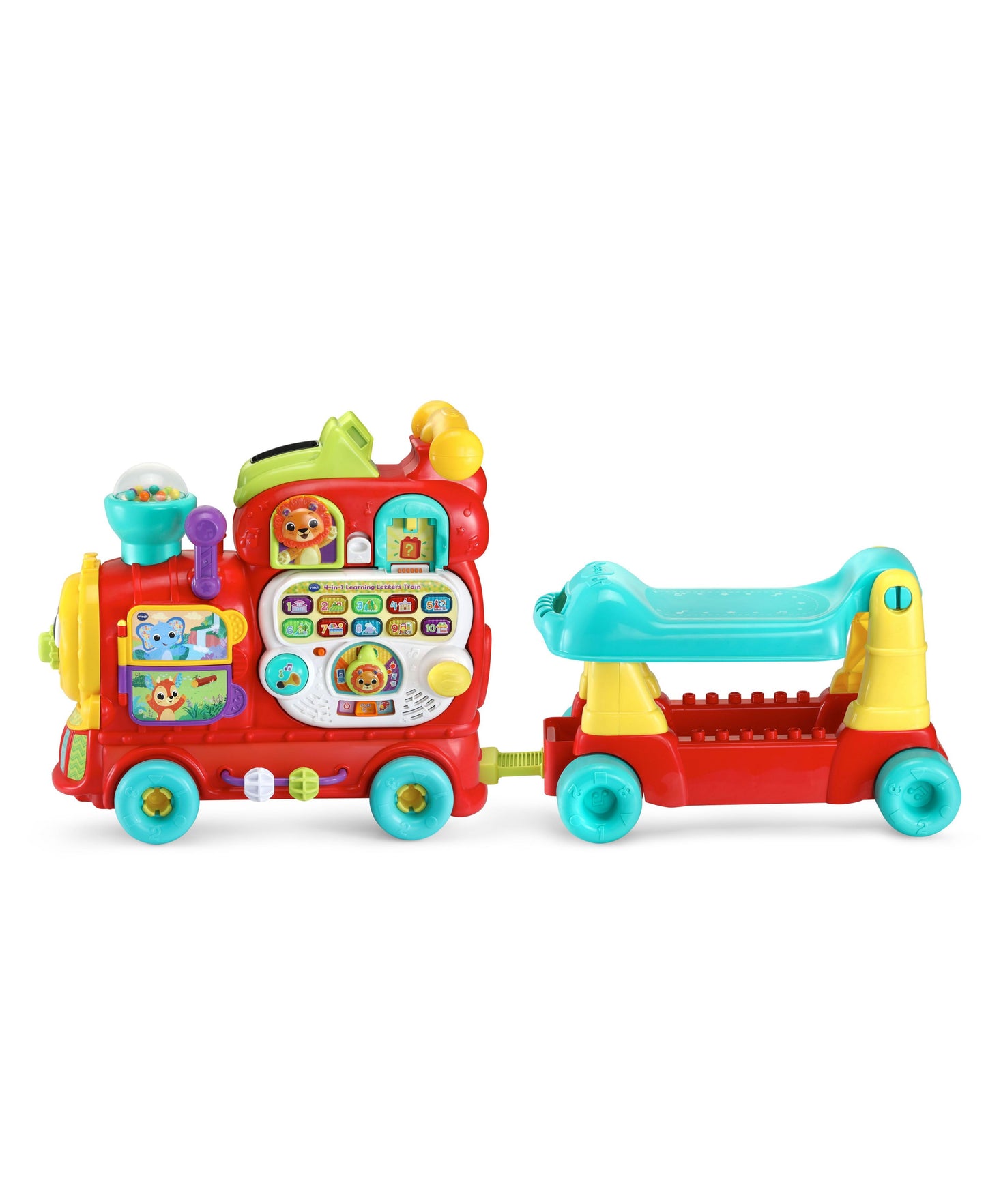 VTech 4-in-1 Learning Letters Train Interactive Ride-On Toy