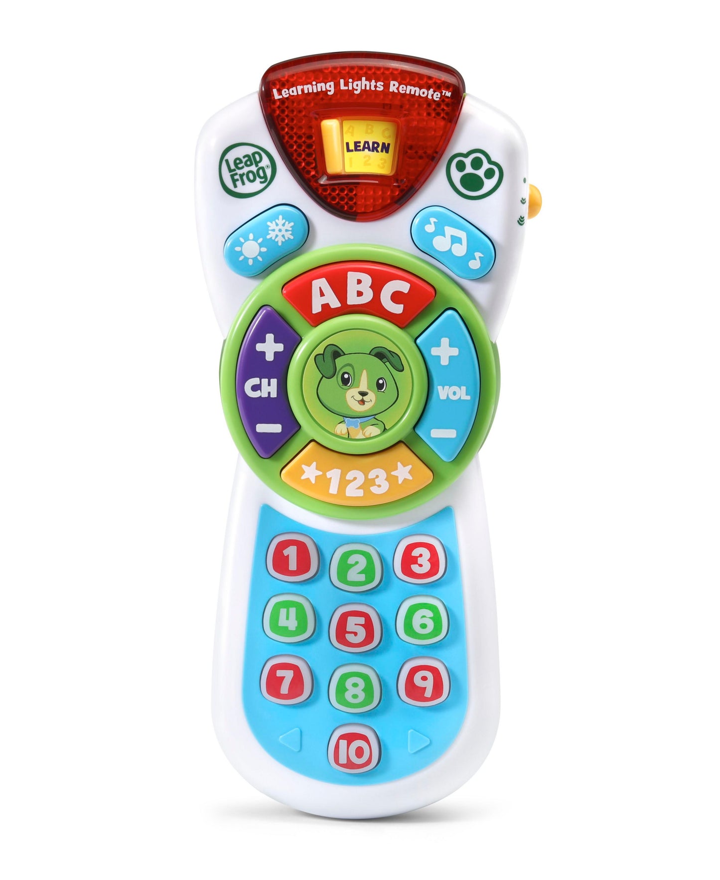 LeapFrog Scout's Learning Lights Remote Deluxe, Interactive Toy for Toddlers, Green