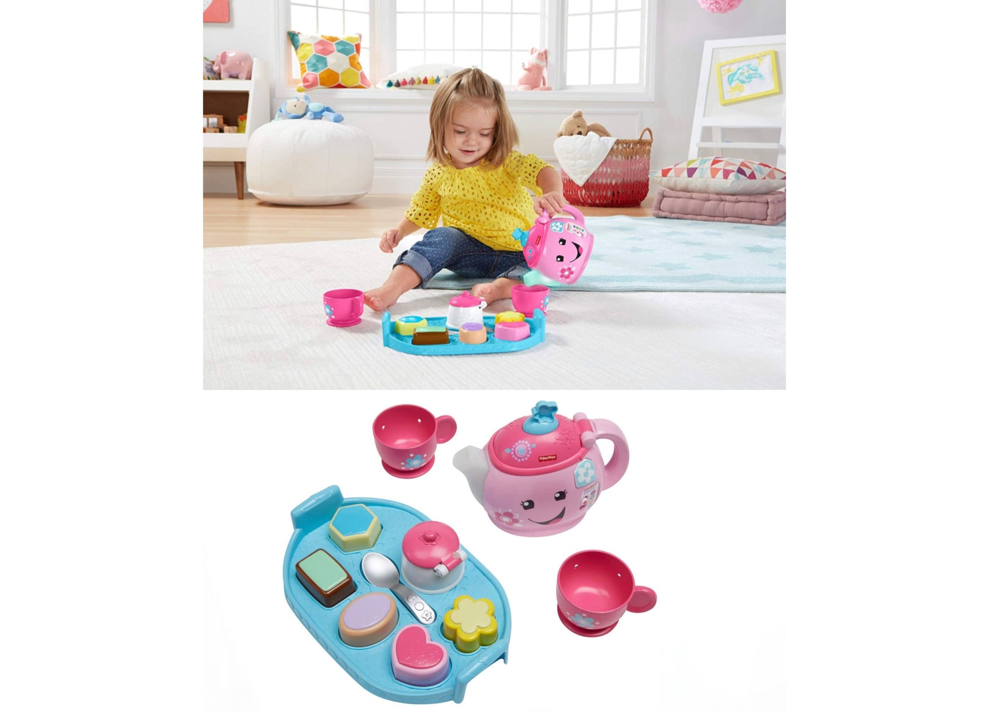 Fisher-Price Laugh and Learn Sweet Manners Tea Set Interactive