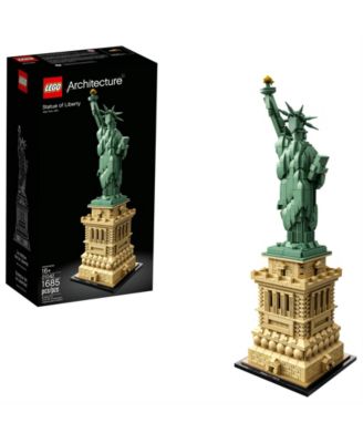 LEGO Architecture Statue of Liberty 1685 piece set with green statue and tan base